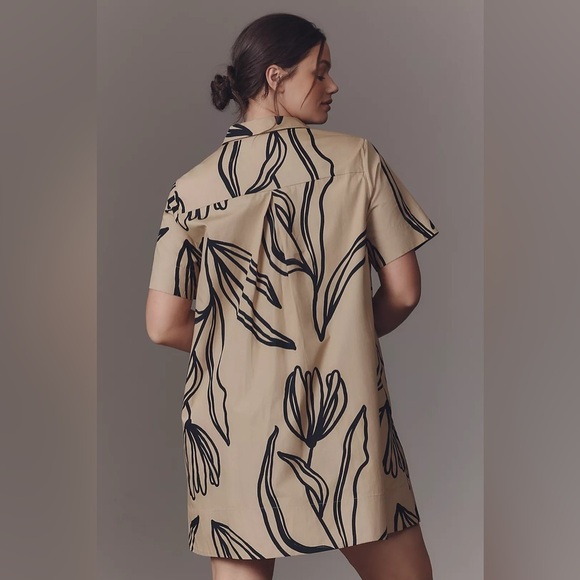 NWT Anthropologie The Pollie Short-Sleeve Swing Tunic Mini Dress 3X - Picture 4 of 10